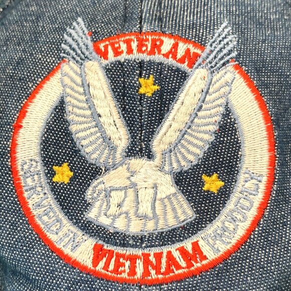 Vietnam Veteran Hat Set of 2 Embroidered Adjustable American Military Patriotic - Picture 12 of 15